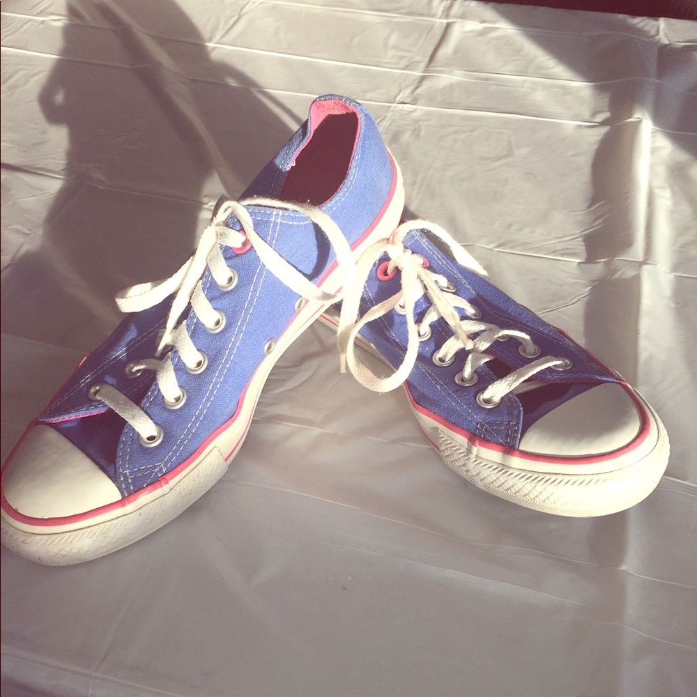 Blue and Pink Converse